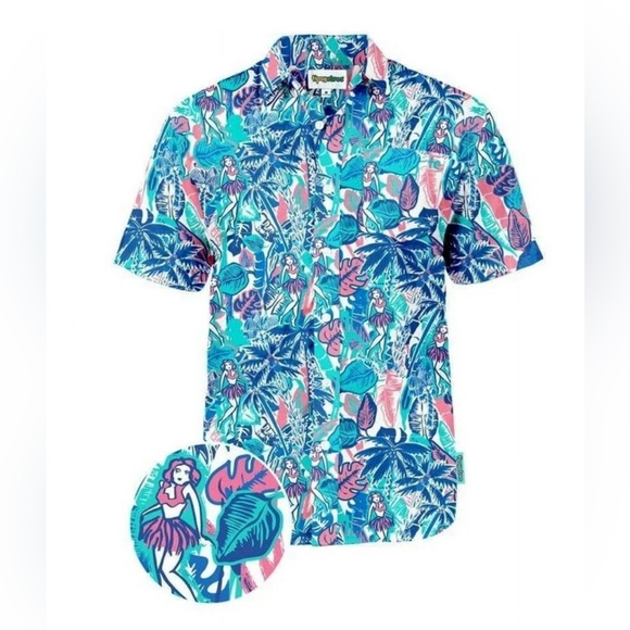 New Tipsy Elves Men's Vacation The Island Breeze Hawaiian Shirt Size 3XL - Picture 1 of 9